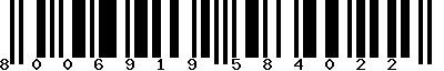 EAN-13 : 8006919584022