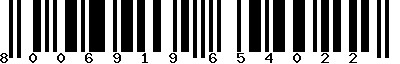 EAN-13 : 8006919654022