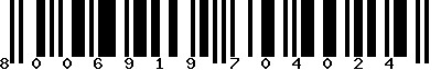 EAN-13 : 8006919704024