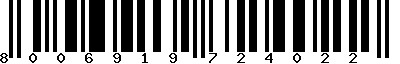 EAN-13 : 8006919724022