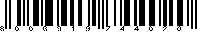 EAN-13 : 8006919744020