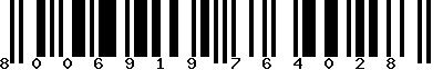 EAN-13 : 8006919764028