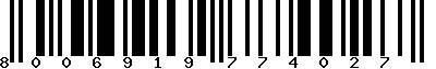 EAN-13 : 8006919774027