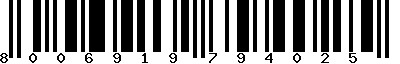 EAN-13 : 8006919794025