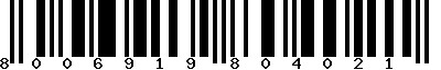 EAN-13 : 8006919804021