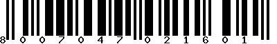 EAN-13 : 8007047021601