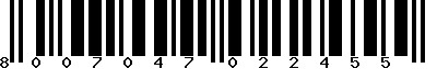 EAN-13 : 8007047022455