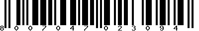 EAN-13 : 8007047023094