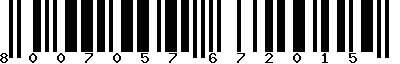 EAN-13 : 8007057672015