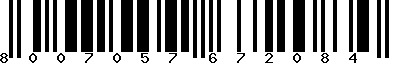 EAN-13 : 8007057672084