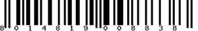 EAN-13 : 8014819008838