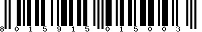 EAN-13 : 8015915015003