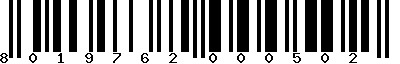 EAN-13 : 8019762000502