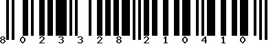 EAN-13 : 8023328210410
