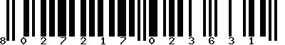 EAN-13 : 8027217023631