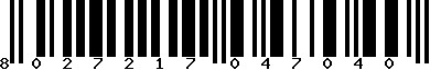 EAN-13 : 8027217047040