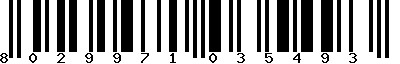 EAN-13 : 8029971035493