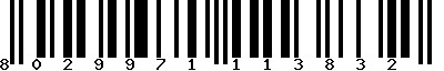 EAN-13 : 8029971113832