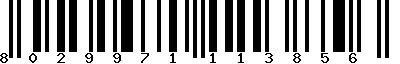 EAN-13 : 8029971113856