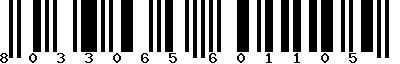 EAN-13 : 8033065601105