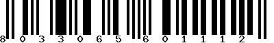 EAN-13 : 8033065601112