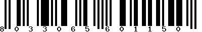 EAN-13 : 8033065601150