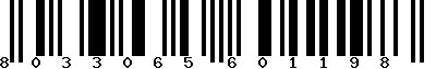 EAN-13 : 8033065601198