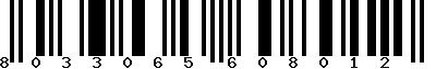 EAN-13 : 8033065608012