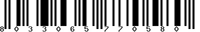 EAN-13 : 8033065770580