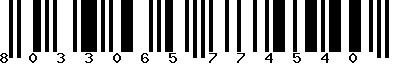 EAN-13 : 8033065774540