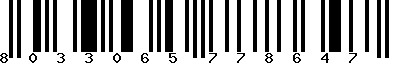 EAN-13 : 8033065778647