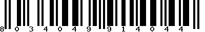 EAN-13 : 8034049914044