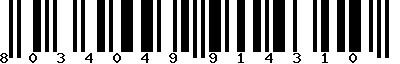 EAN-13 : 8034049914310