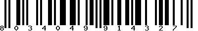 EAN-13 : 8034049914327