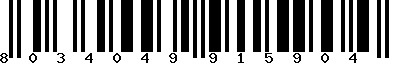 EAN-13 : 8034049915904