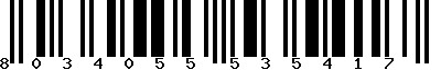 EAN-13 : 8034055535417