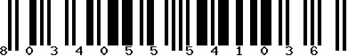 EAN-13 : 8034055541036
