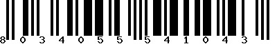 EAN-13 : 8034055541043
