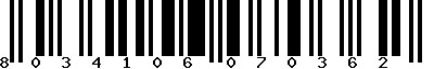 EAN-13 : 8034106070362