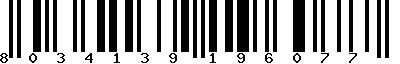 EAN-13 : 8034139196077