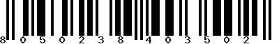 EAN-13 : 8050238403502