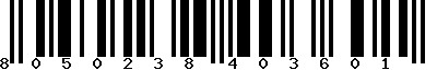 EAN-13 : 8050238403601