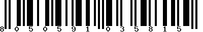 EAN-13 : 8050591035815