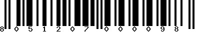 EAN-13 : 8051207000098