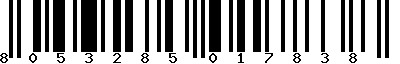 EAN-13 : 8053285017838