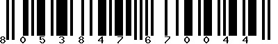 EAN-13 : 8053847670044