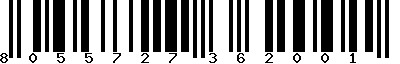 EAN-13 : 8055727362001