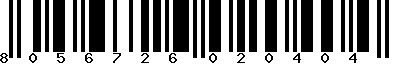 EAN-13 : 8056726020404