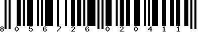 EAN-13 : 8056726020411