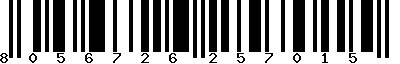 EAN-13 : 8056726257015